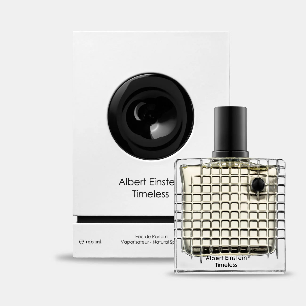 Albert Einstein Timeless box and bottle High