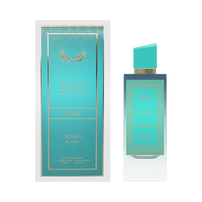Madiha Musk Extrait De Parfum Unisex – 100mL (3.4Oz) by Adyan