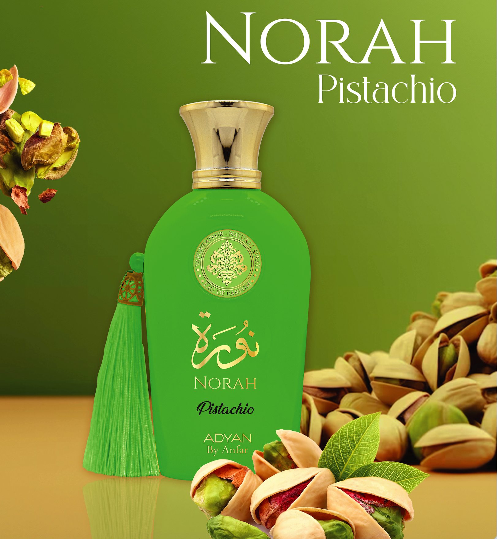 Norah Pistachio EDP 100Ml 3.4Oz by Adyan